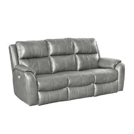 Leather Power Reclining Sofa w/ Power Headrests